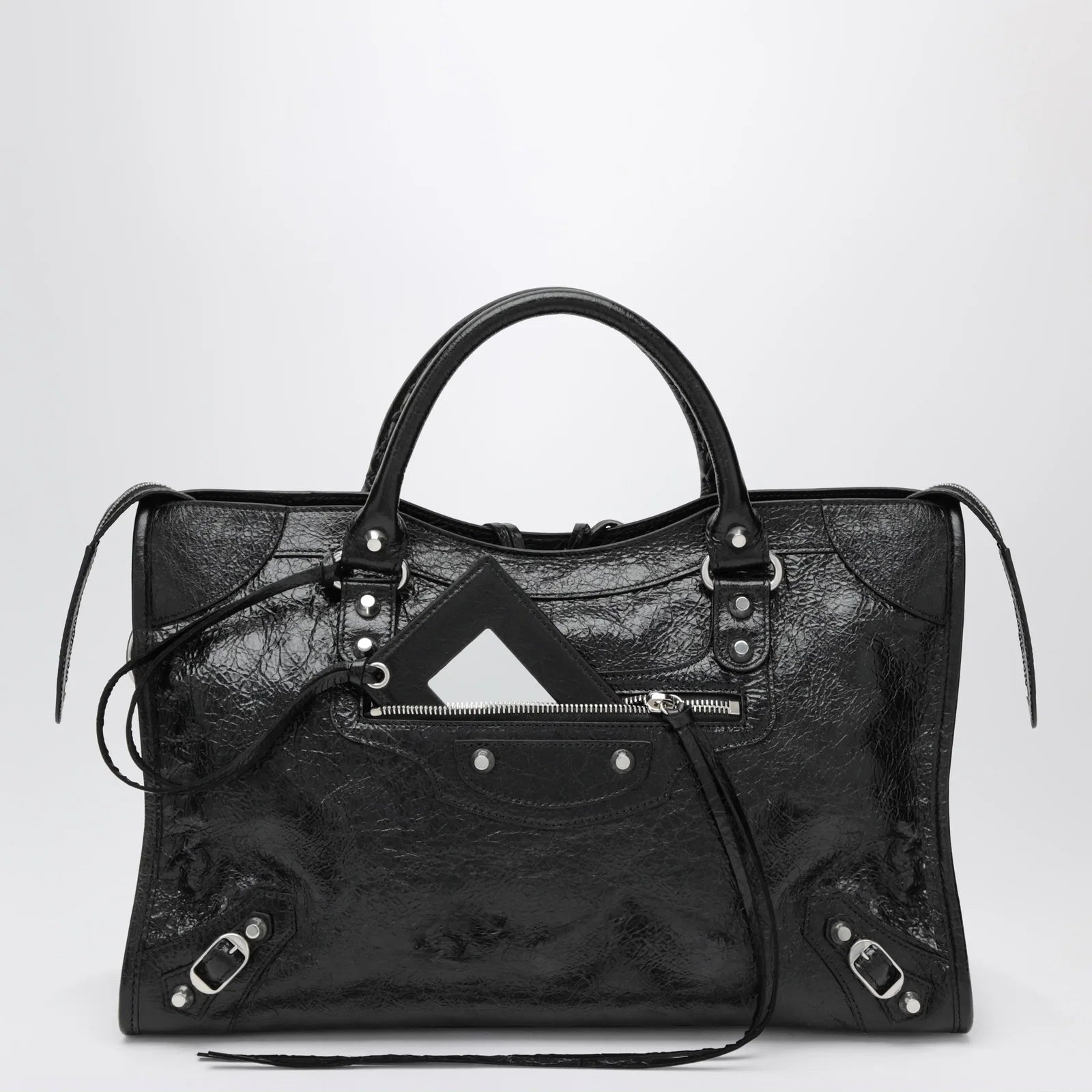 Balenciaga Le City Medium bag in Arena lambskin leather black