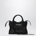 Balenciaga Le City Nano leather handbag in military green