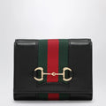 Small tri-fold Gucci Horsebit Web wallet