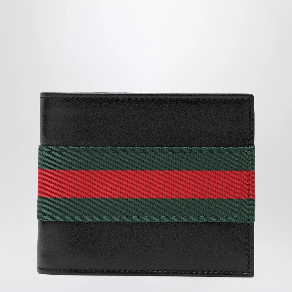 GUCCI Web Trademark bi-fold wallet black