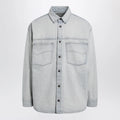 Balenciaga Light blue cotton denim shirt