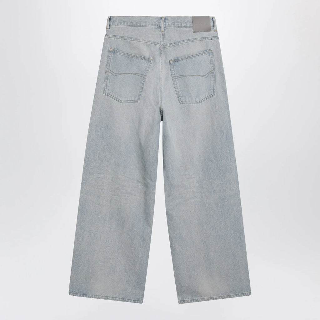 Balenciaga Light blue wide-leg denim jeans