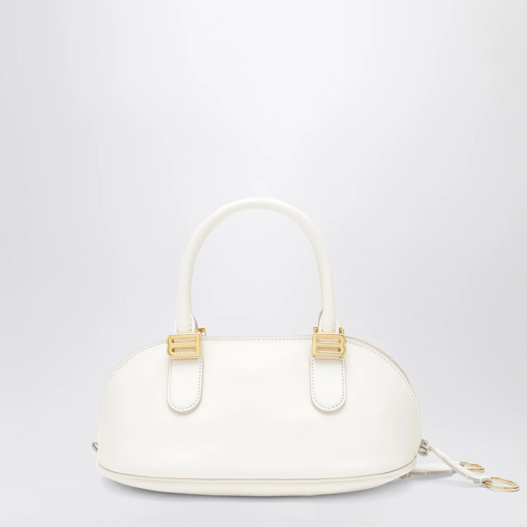 Balenciaga Cream leather Bolero Mini bowling bag