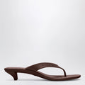 GUCCI Vittoria Brown Rubber Flip-Flops