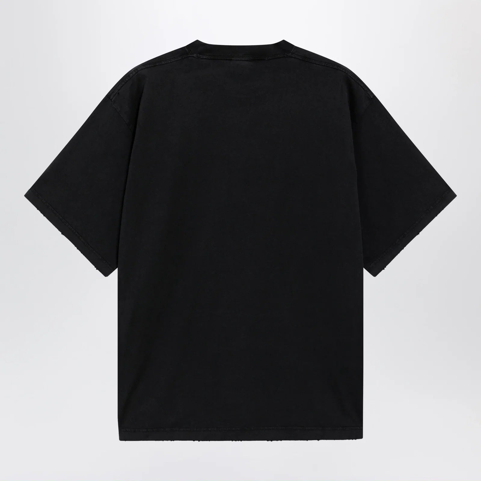 Balenciaga Black faded oversized T-shirt with logo print