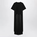 Balenciaga Black maxi train T-shirt in cotton jersey