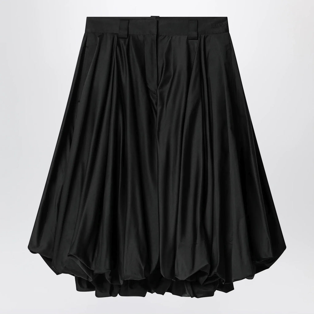 Balenciaga Black balloon skirt in silk blend