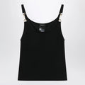 GUCCI Viscose crêpe jersey top with Horsebit detail in black