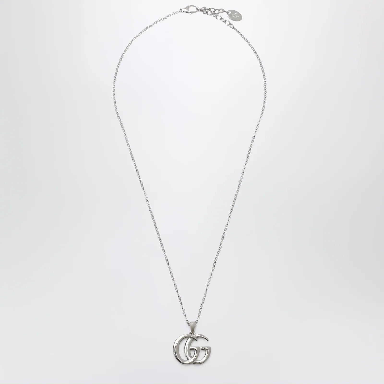 GUCCI GG Marmont necklace with silver-tone Double G pendant