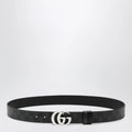 GUCCI Cut GG Marmont reversible GG canvas and leather belt, black