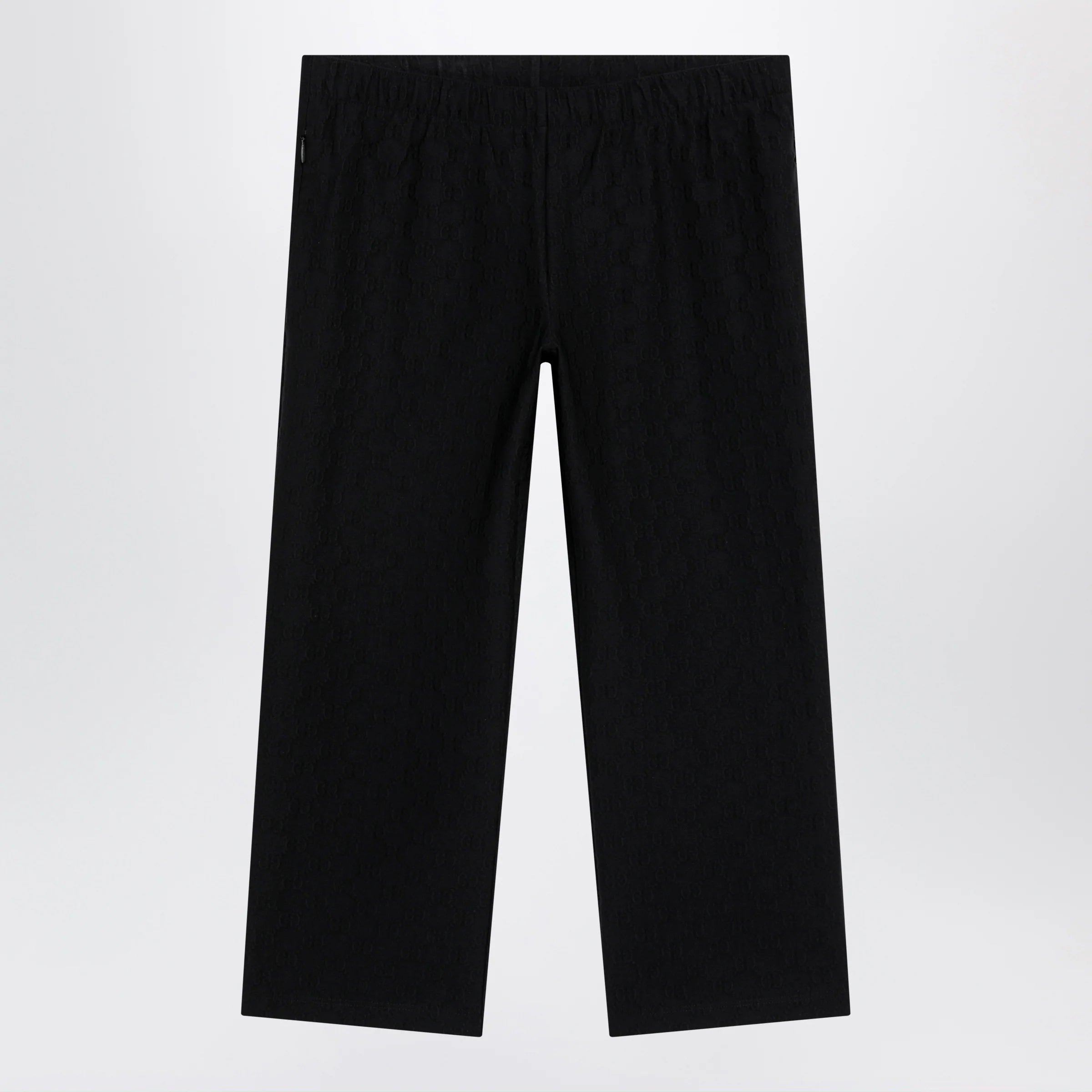 GUCCI GG jacquard jersey pants with elastic waist in black