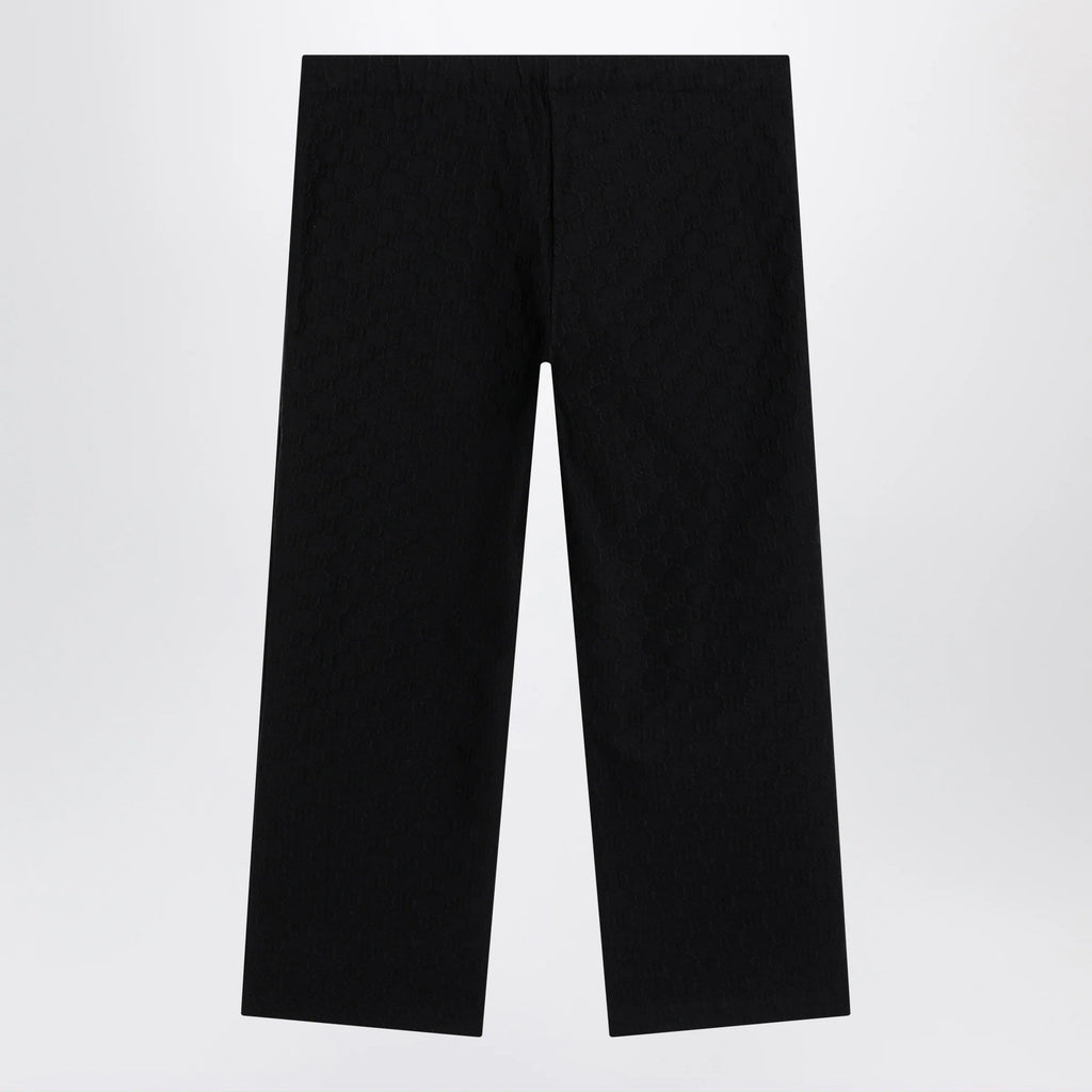 GUCCI GG jacquard jersey pants with elastic waist in black