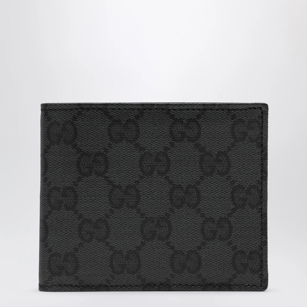 GUCCI Essence Classic bifold wallet in GG canvas, black