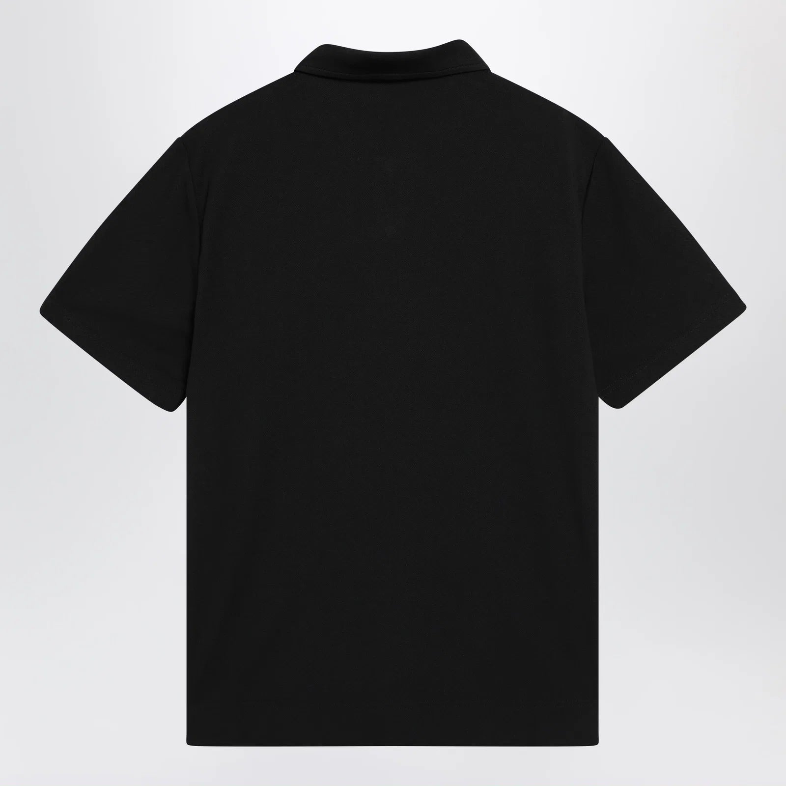 Moncler Grenoble Black polo shirt with logo patch