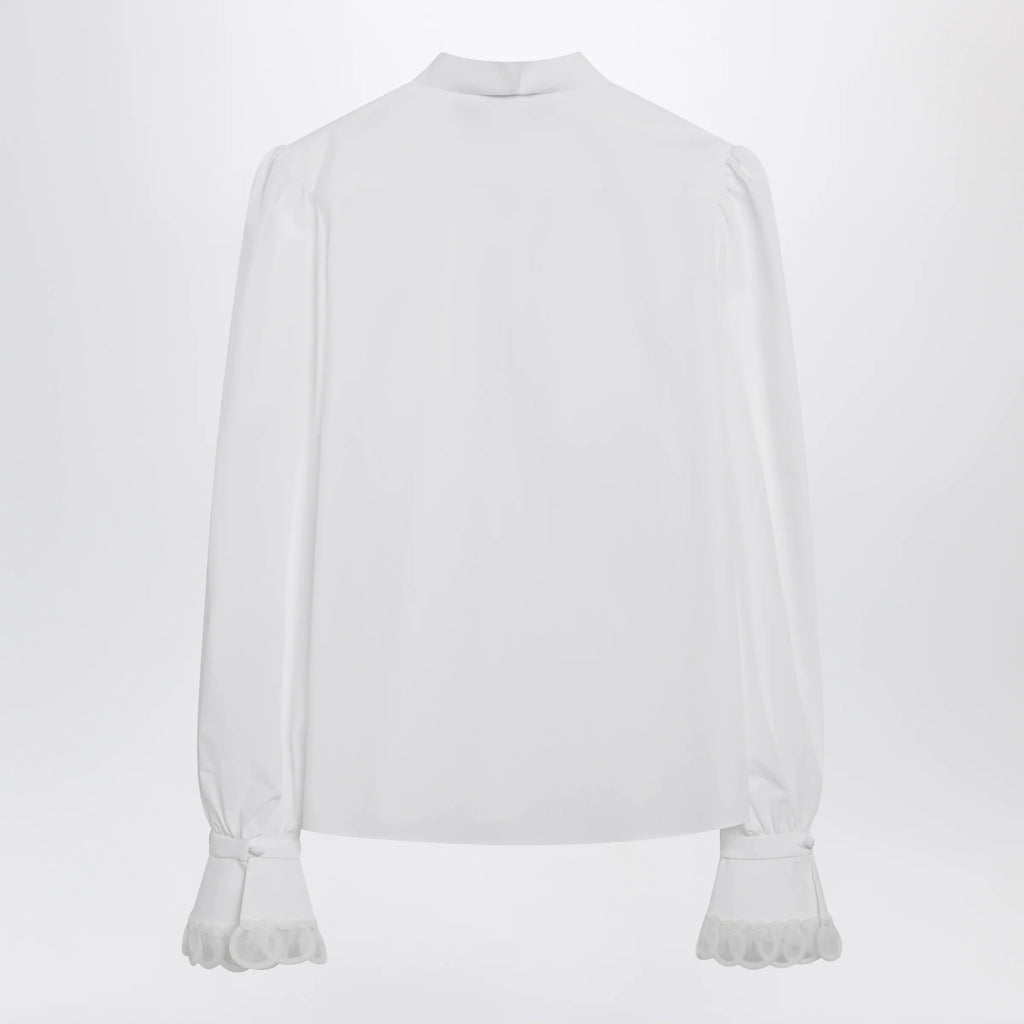 Valentino White cotton poplin shirt