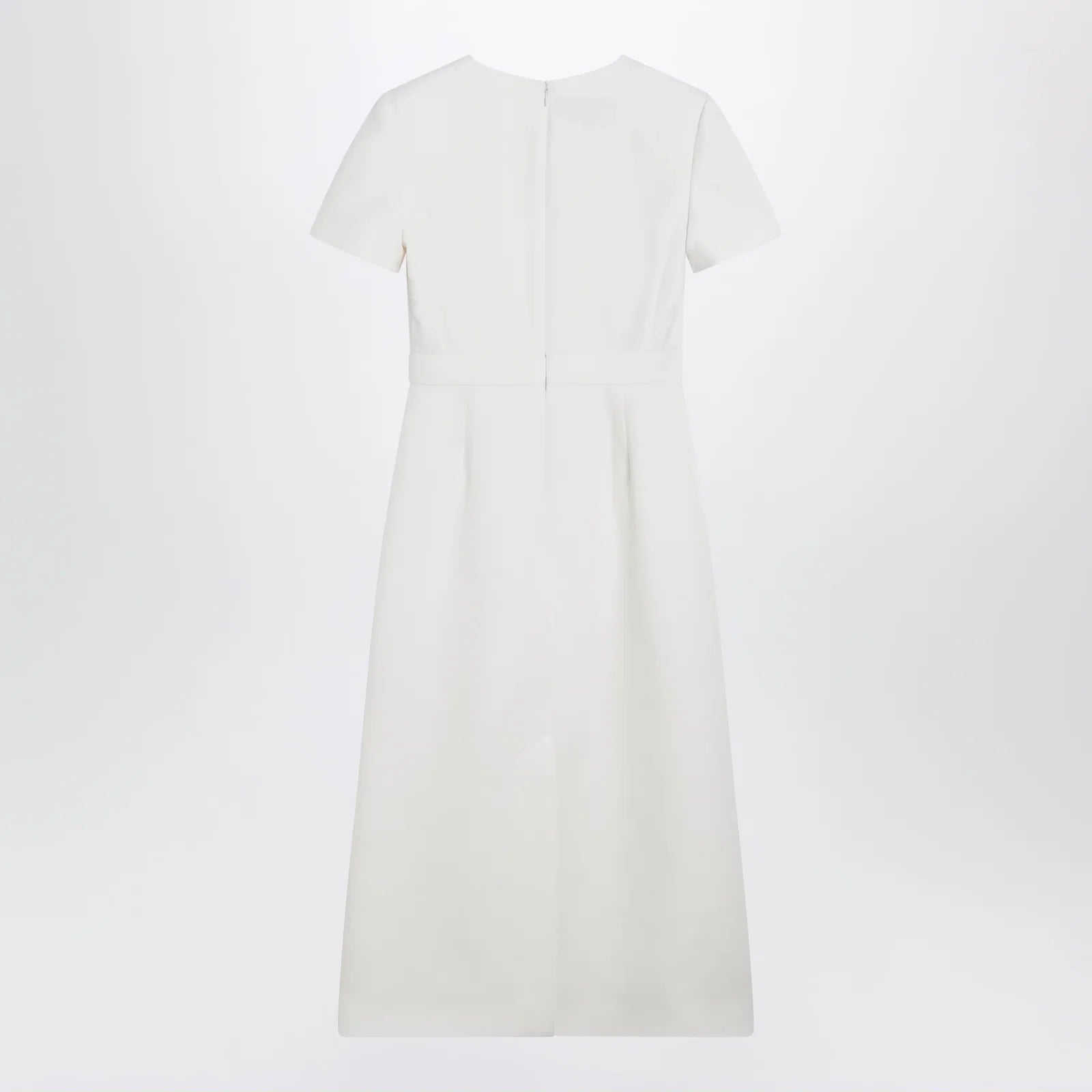 Valentino Embroidered crepe evening dress in ivory