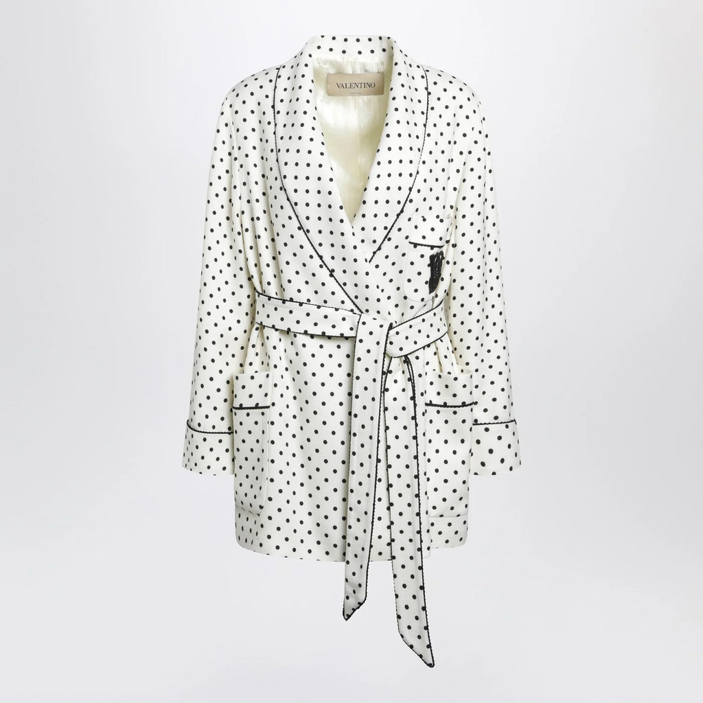 Valentino Supergrain jacket with Plusdepois print
