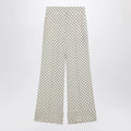 Valentino Ivory supergran trousers with Plusdepois print