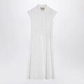 Valentino White midi dress with Sangallo embroidery