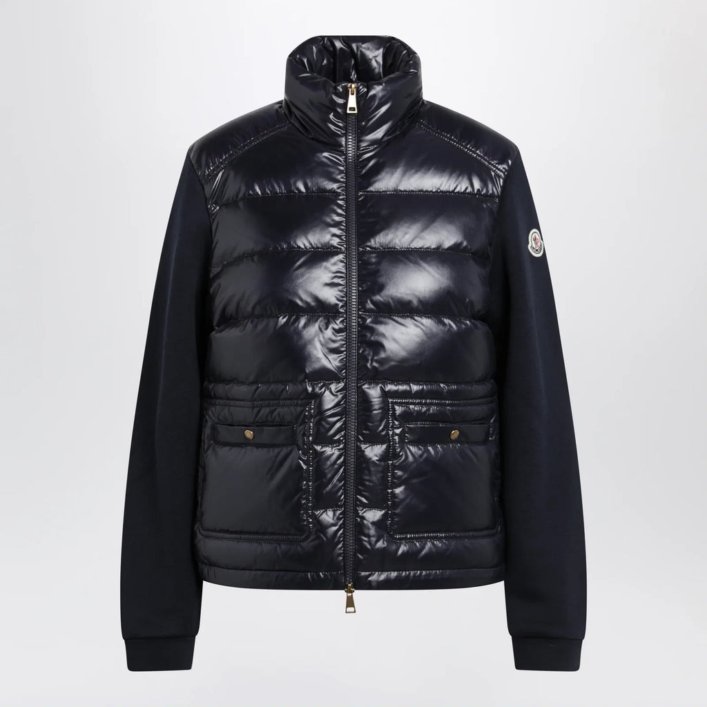 Moncler Navy Padded Zip-Up Sweatshirt