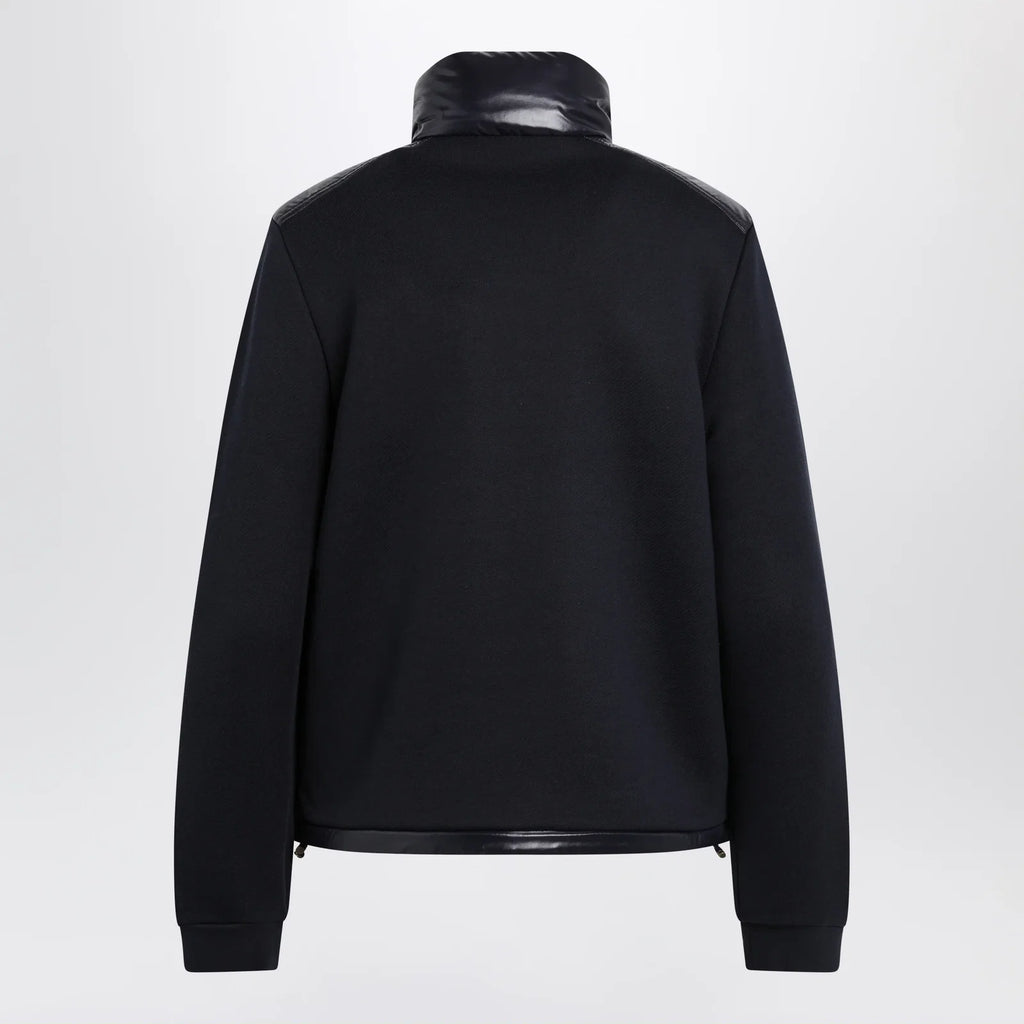 Moncler Navy Padded Zip-Up Sweatshirt