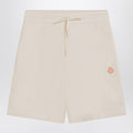 Moncler Genius Ivory white cotton shorts