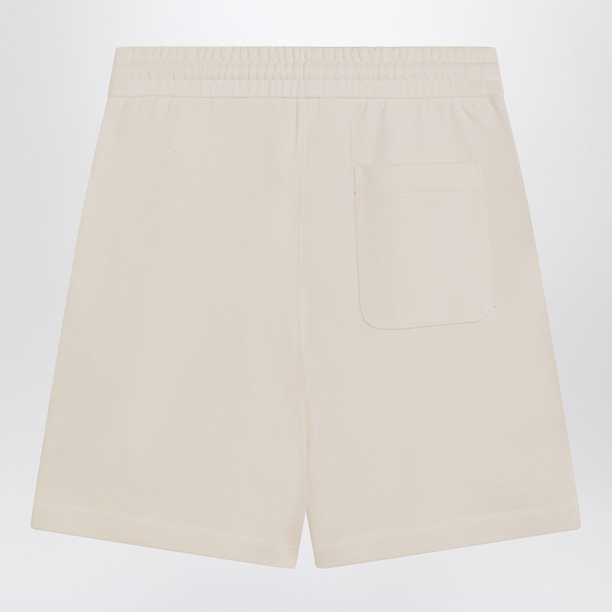 Moncler Genius Ivory white cotton shorts