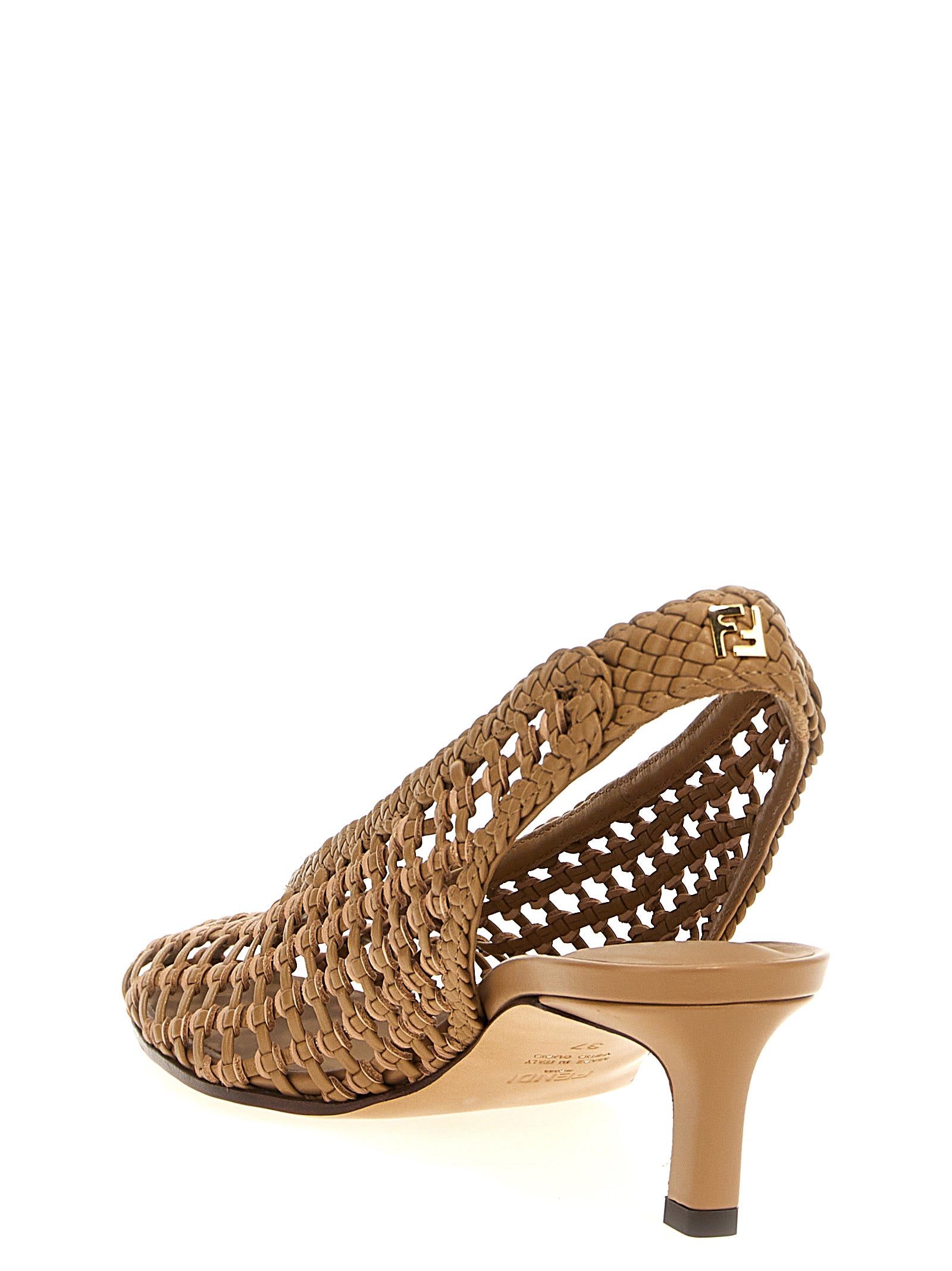 Fendi Braided Slingback