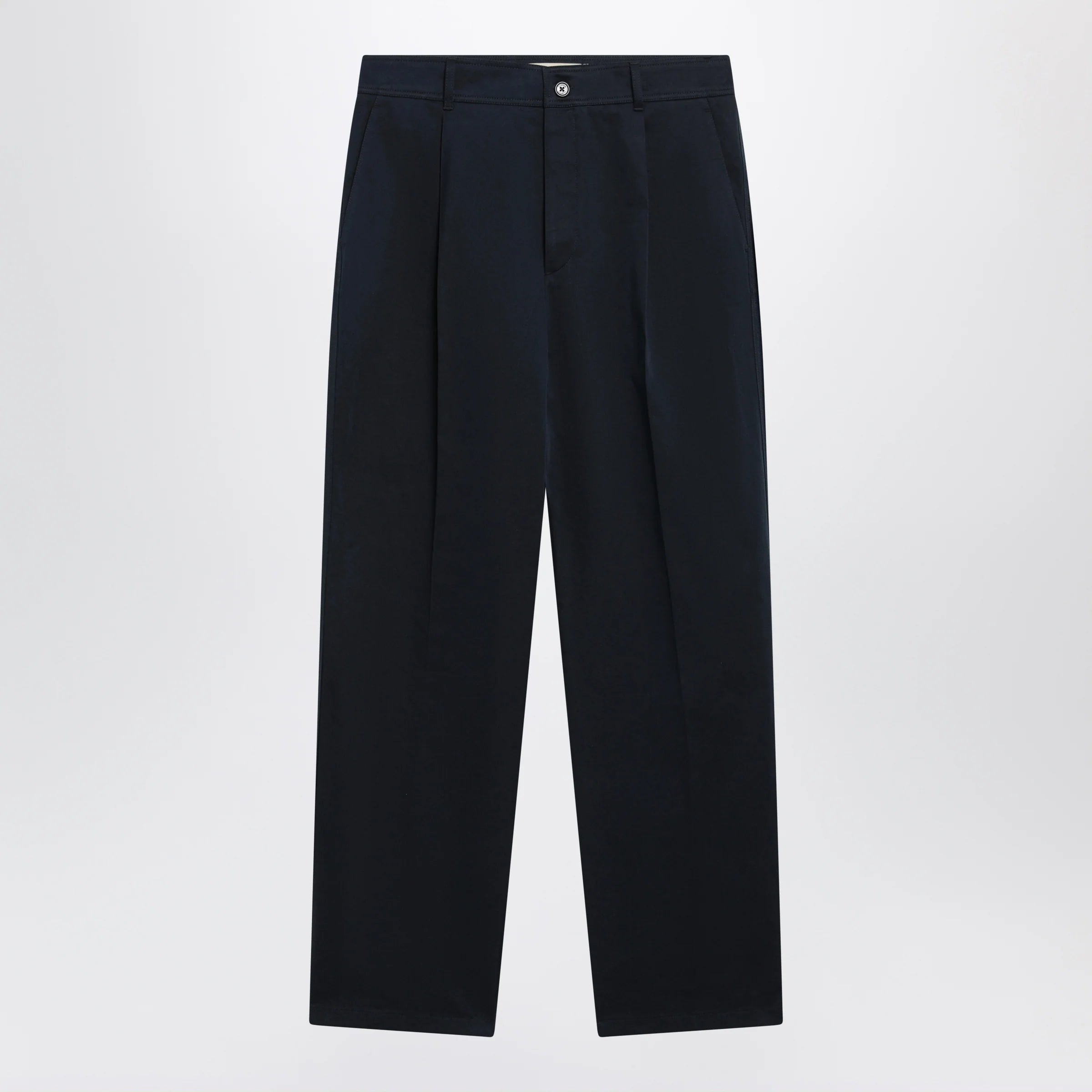 Valentino Navy blue cotton trousers