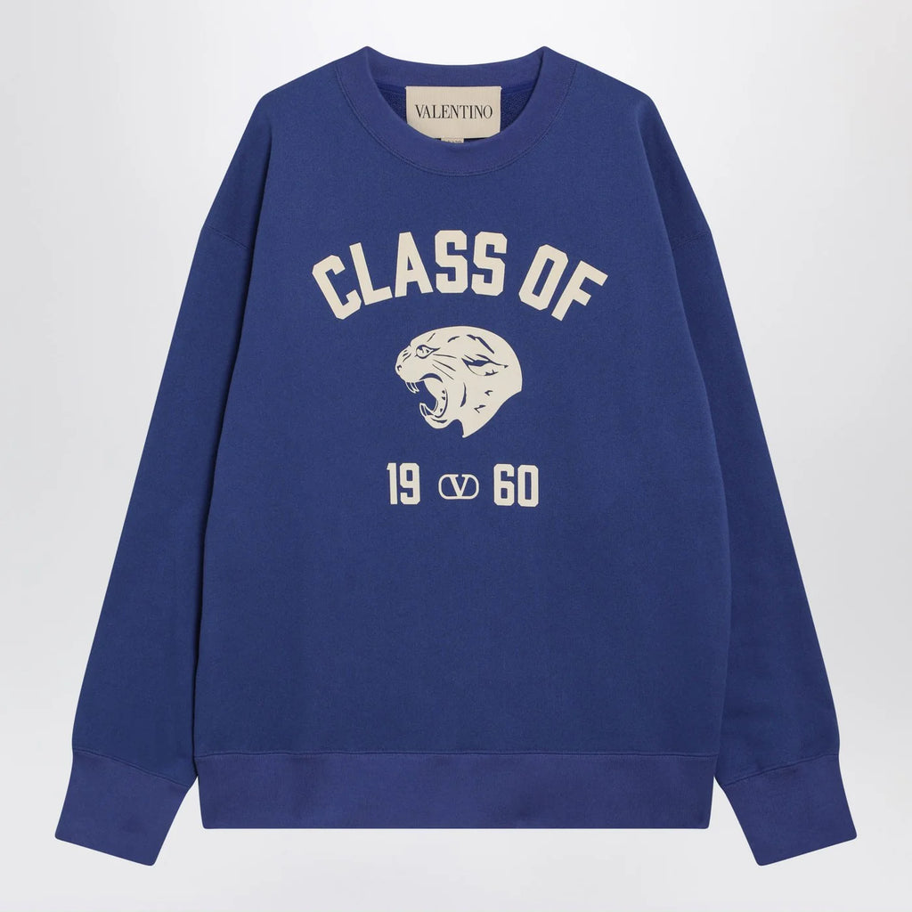 Valentino Blue sweatshirt with Panther print