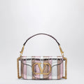 Valentino Garavani Small Locò shoulder bag in multicolour laminated elaphe leather