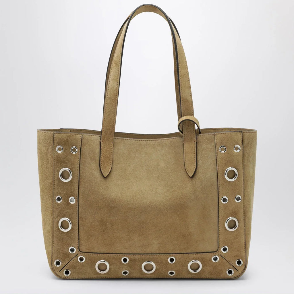 Valentino Garavani Medium Nellcôte tote bag in Havana suede