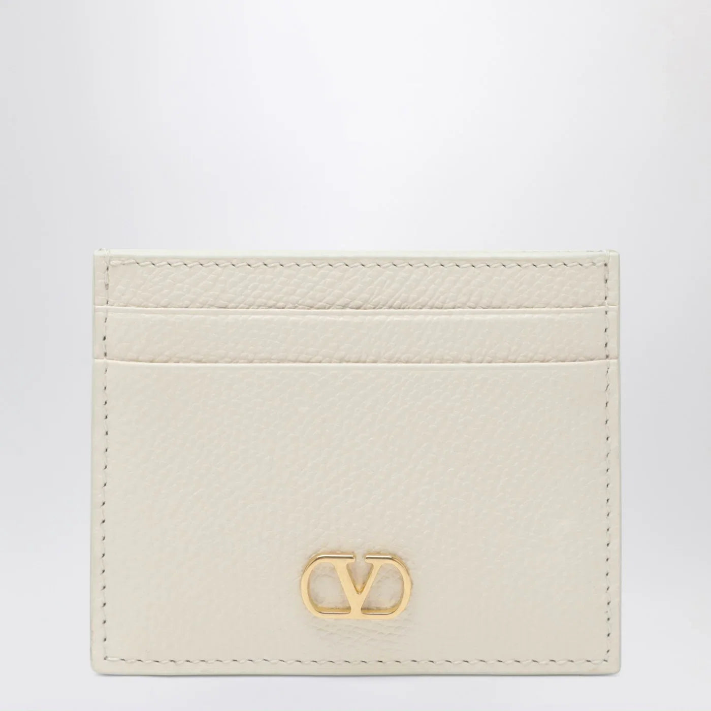 Valentino Garavani Ivory Vlogo Signature card holder
