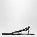 Valentino Garavani Black Rockstud Flat Sandals