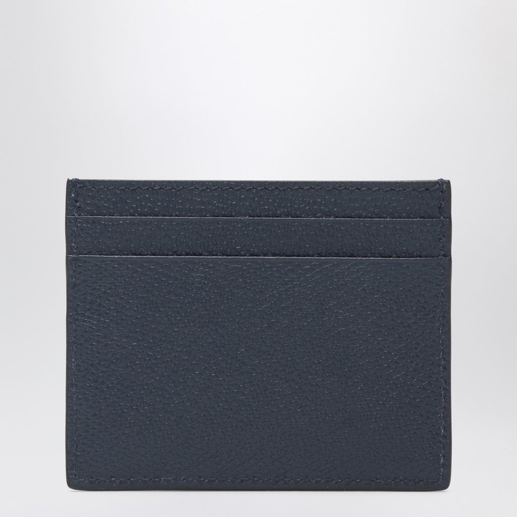Valentino Garavani Vlogo Signature blue card holder