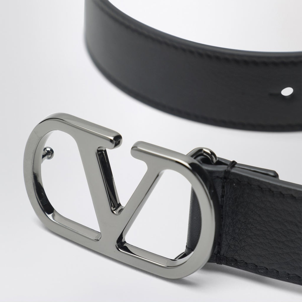 Valentino Garavani Black VLogo Signature belt