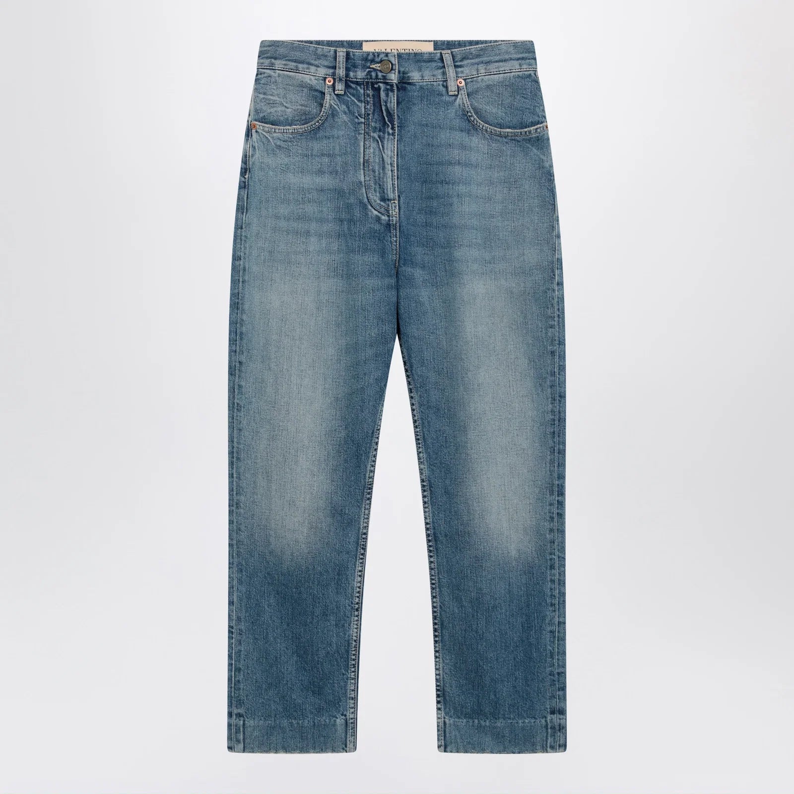 Valentino Medium blue jeans with VPatch detail on the back