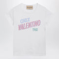 Valentino White cotton T-shirt with logo print