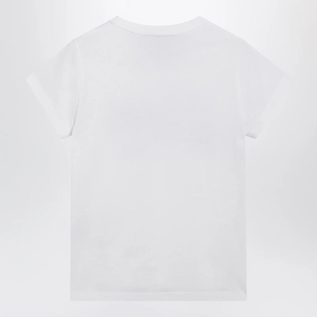 Valentino White cotton T-shirt with logo print