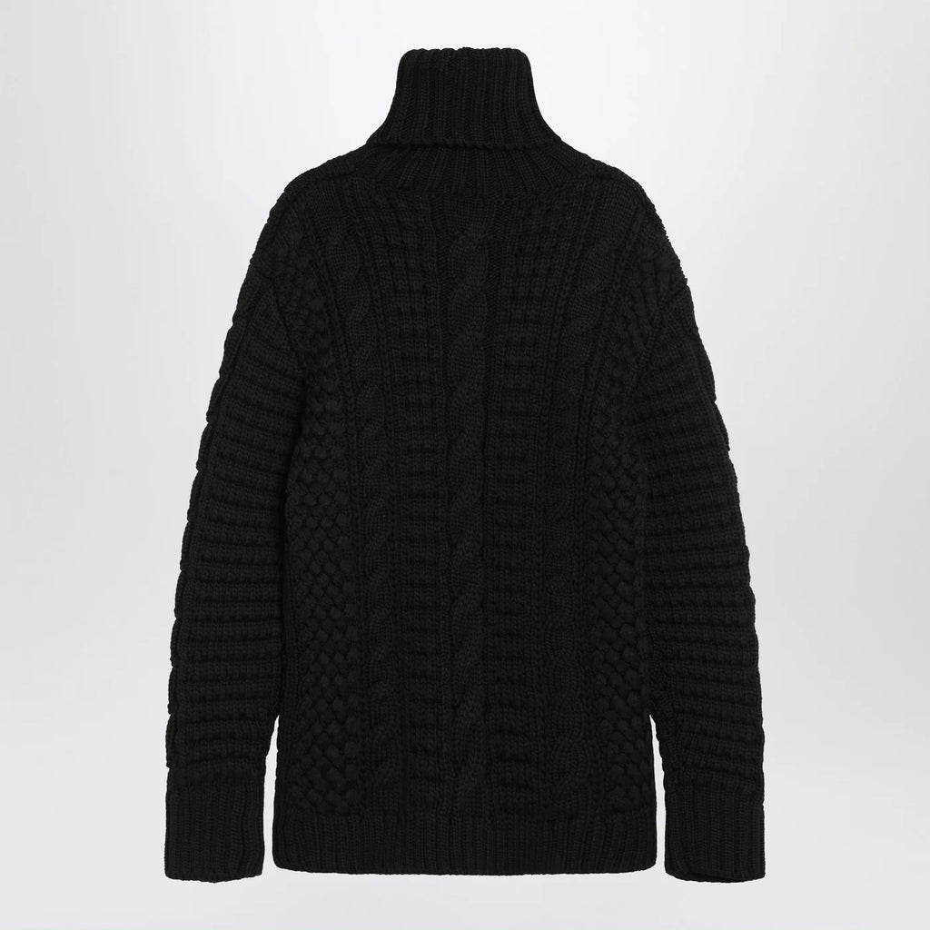 Moncler X Edward Enninful Black wool turtleneck sweater