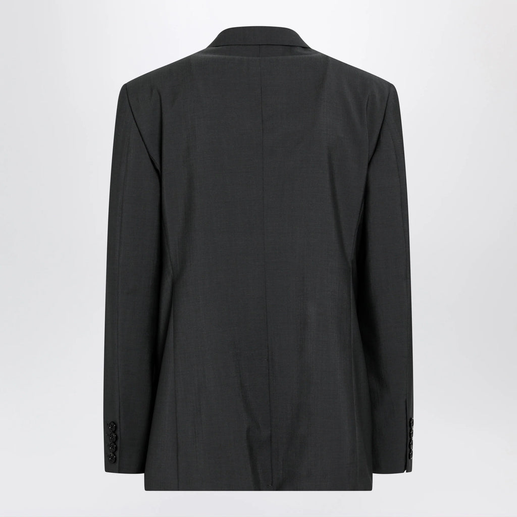 Valentino Single-breasted wool and mohair jacket in black