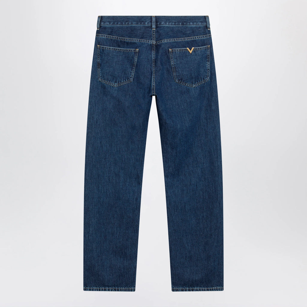 Valentino Blue jeans with Vlogo detail