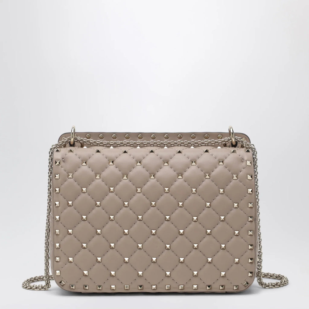 Valentino Garavani Medium Rockstud Spike bag in powder pink nappa leather
