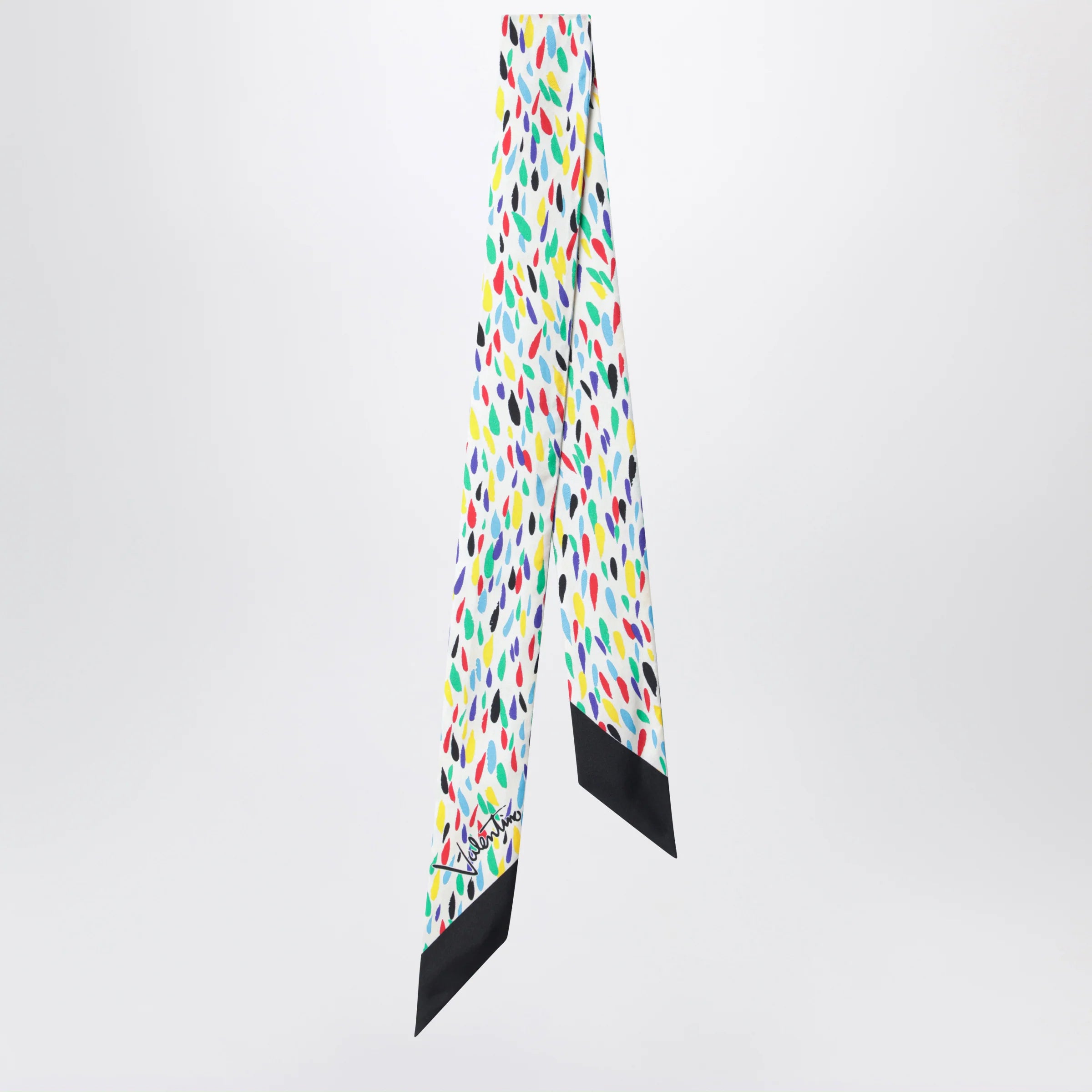 Valentino Garavani Silk bandeau scarf with multicolor print