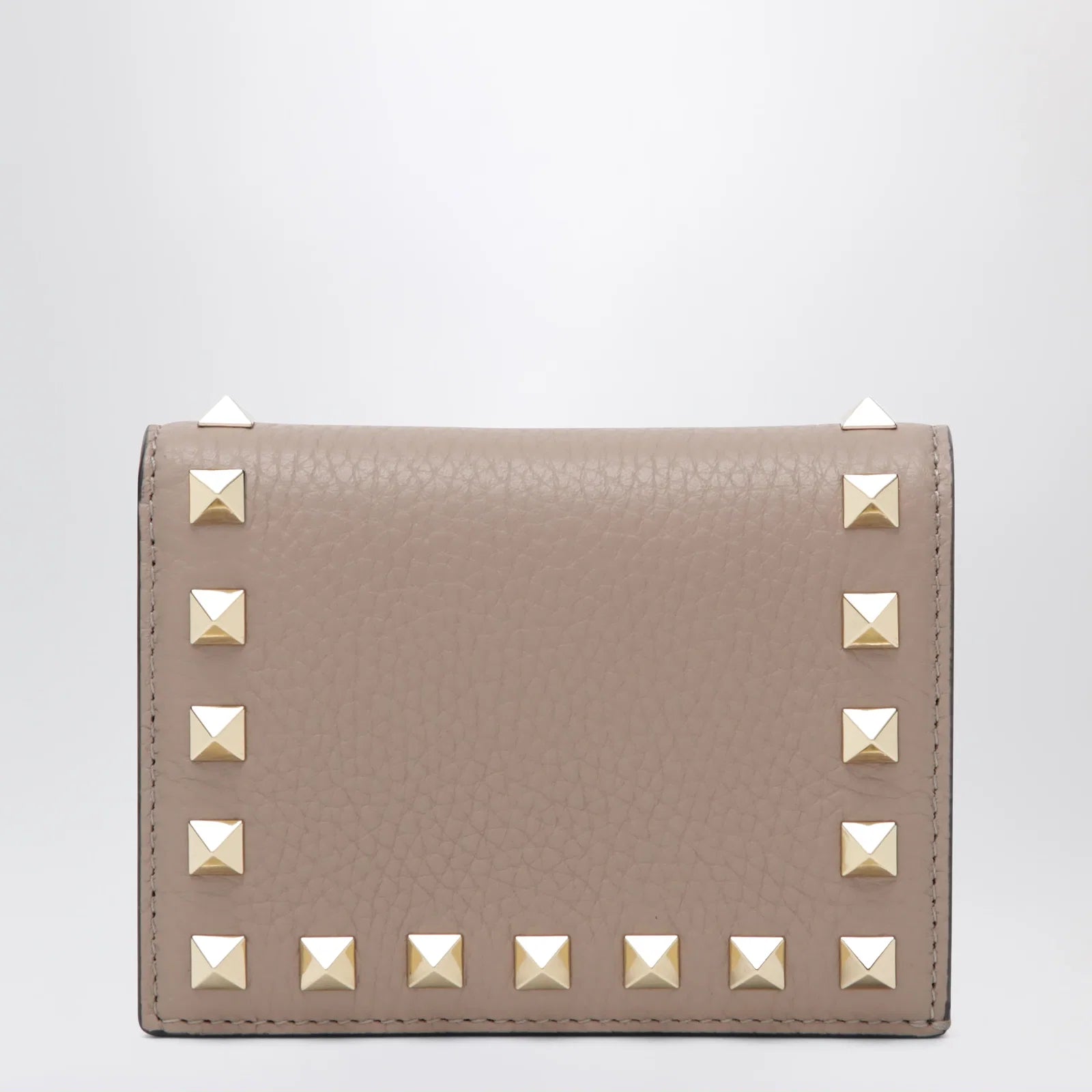 Valentino Garavani Rockstud wallet in powder pink leather