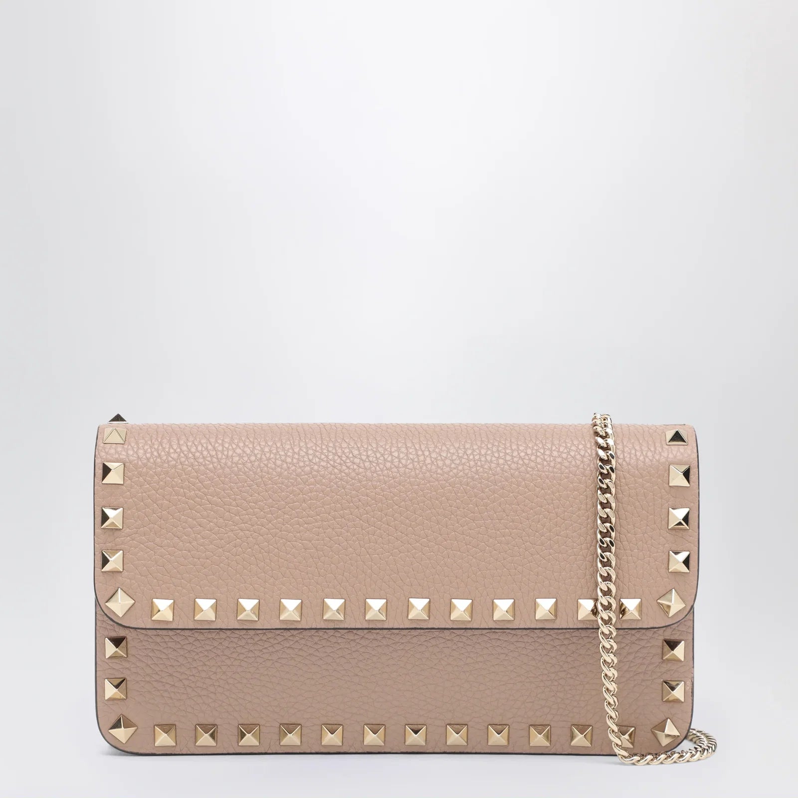 Valentino Garavani Garnet calfskin Rockstud chain wallet