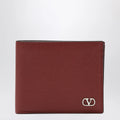 Valentino Garavani Dark red Vlogo Signature bi-fold wallet