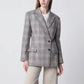 ANINE BING Asymmetric Prince of Wales jacket