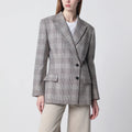 ANINE BING Asymmetric Prince of Wales jacket