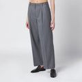 ANINE BING Trent cropped trousers in light grey fabric